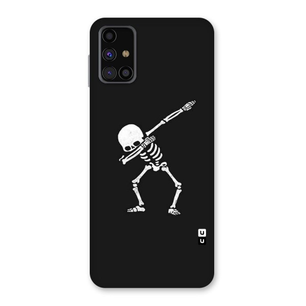 Skeleton Dab White Back Case for Galaxy M31s