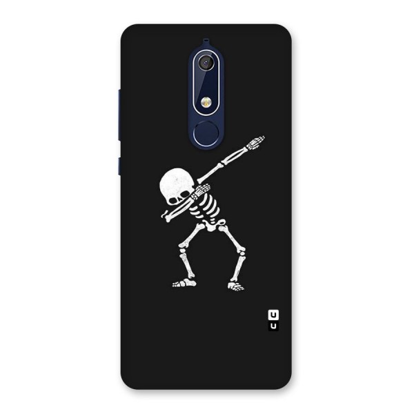 Skeleton Dab White Back Case for Nokia 5.1