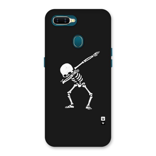 Skeleton Dab White Back Case for Oppo A7