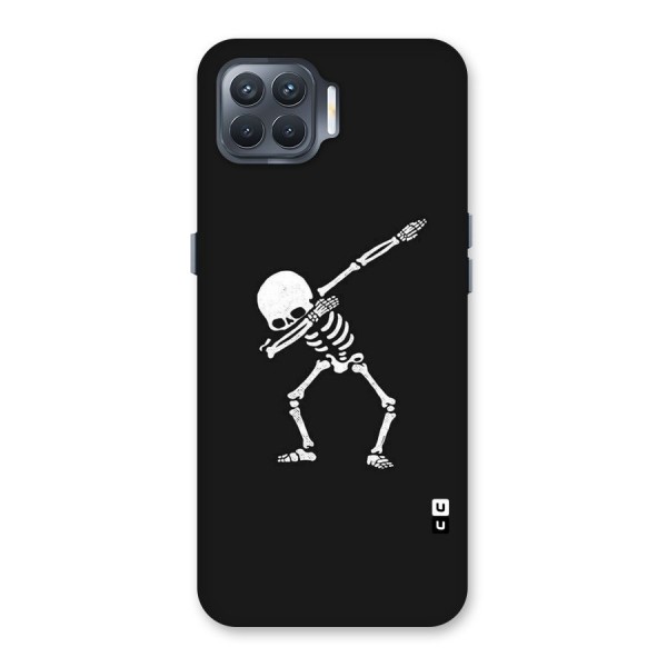 Skeleton Dab White Back Case for Oppo F17 Pro