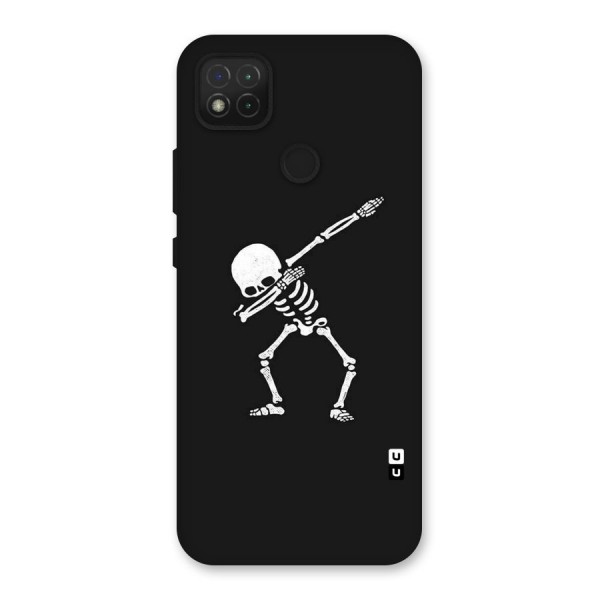 Skeleton Dab White Back Case for Redmi 9C