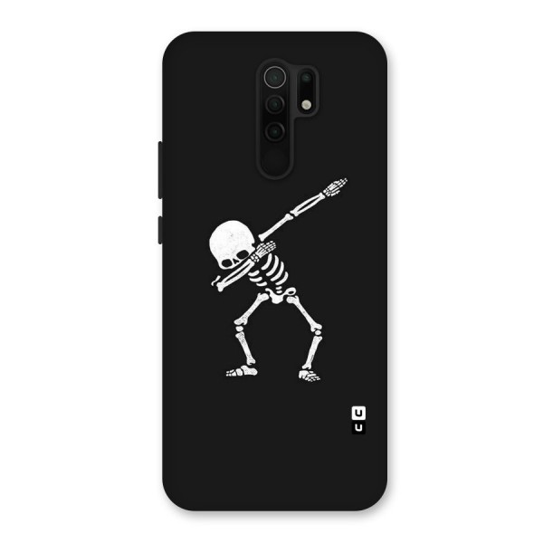 Skeleton Dab White Back Case for Redmi 9 Prime