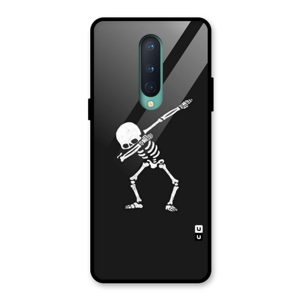 Skeleton Dab White Glass Back Case for OnePlus 8