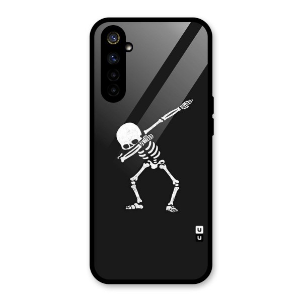 Skeleton Dab White Glass Back Case for Realme 6