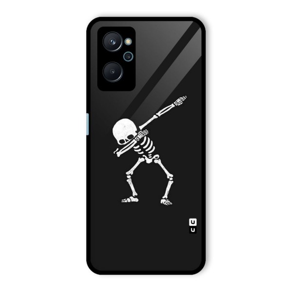 Skeleton Dab White Glass Back Case for Realme 9i