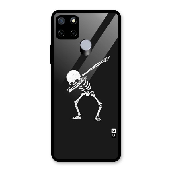 Skeleton Dab White Glass Back Case for Realme C12