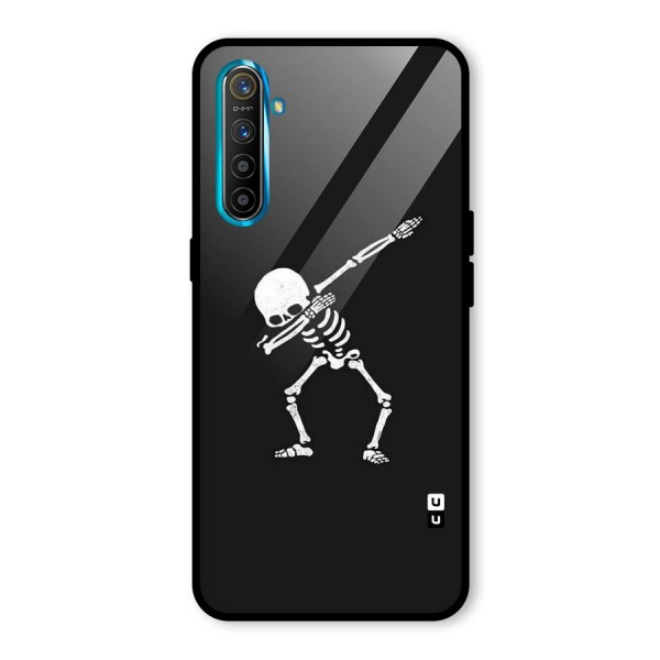 Skeleton Dab White Glass Back Case for Realme XT