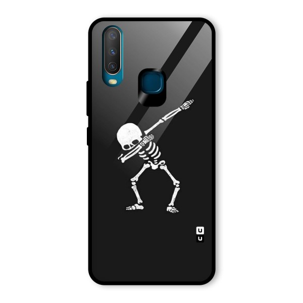 Skeleton Dab White Glass Back Case for Vivo Y12