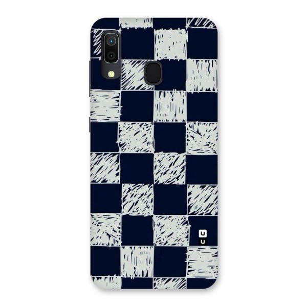 Sketchy Check Design Back Case for Galaxy A20