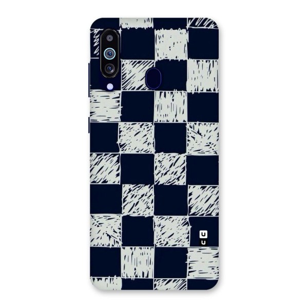 Sketchy Check Design Back Case for Galaxy A60