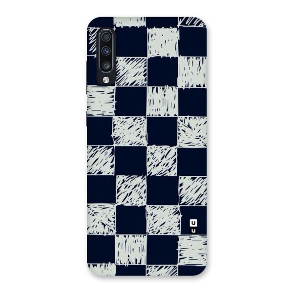 Sketchy Check Design Back Case for Galaxy A70