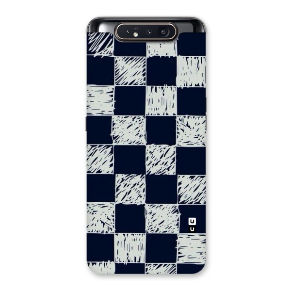 Sketchy Check Design Back Case for Galaxy A80