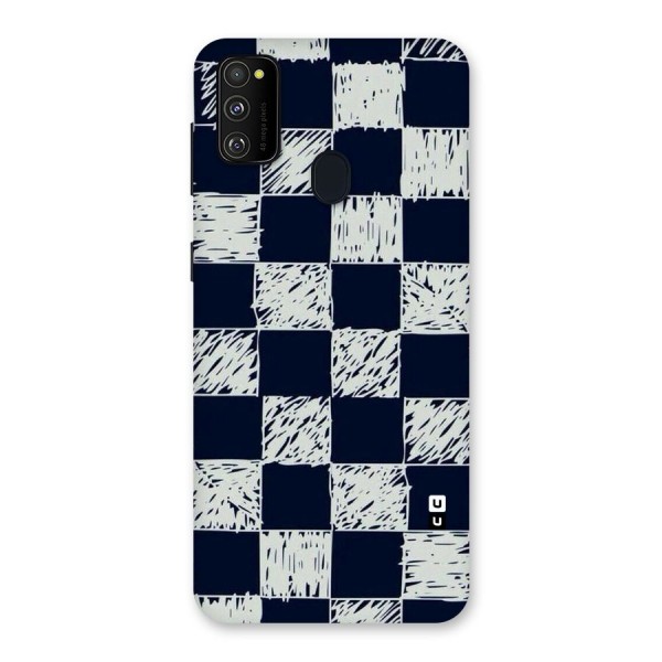 Sketchy Check Design Back Case for Galaxy M21