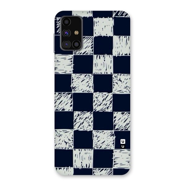 Sketchy Check Design Back Case for Galaxy M31s