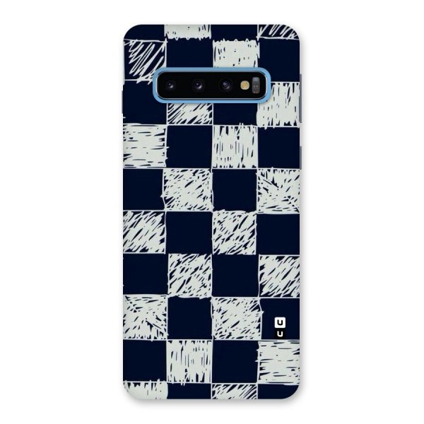 Sketchy Check Design Back Case for Galaxy S10