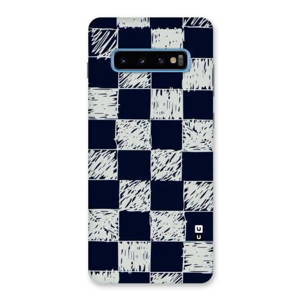 Sketchy Check Design Back Case for Galaxy S10 Plus