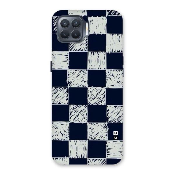 Sketchy Check Design Back Case for Oppo F17 Pro