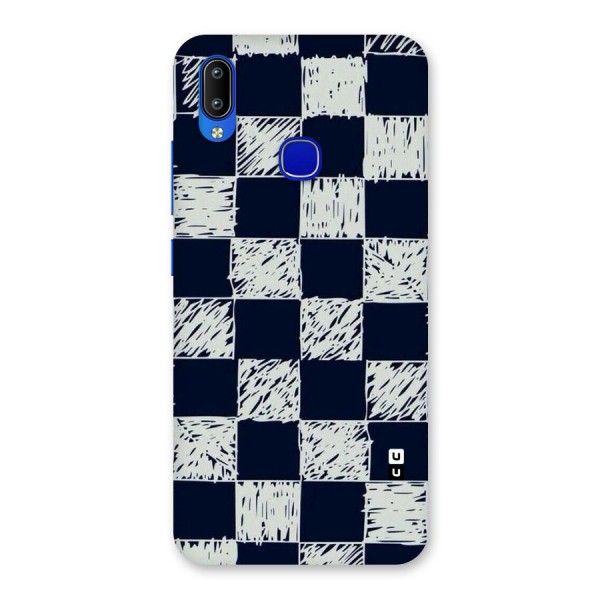 Sketchy Check Design Back Case for Vivo Y91