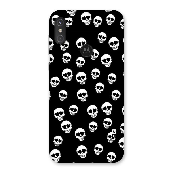 Skull Heart Back Case for Motorola One Power