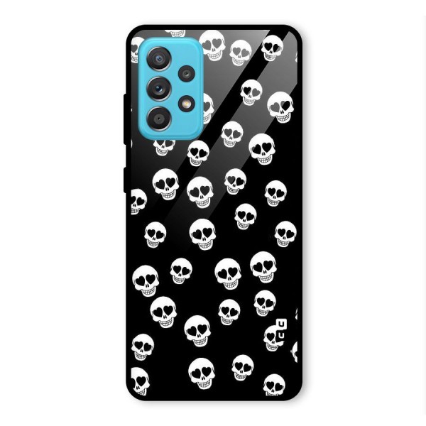 Skull Heart Glass Back Case for Galaxy A52s 5G