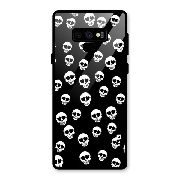 Skull Heart Glass Back Case for Galaxy Note 9