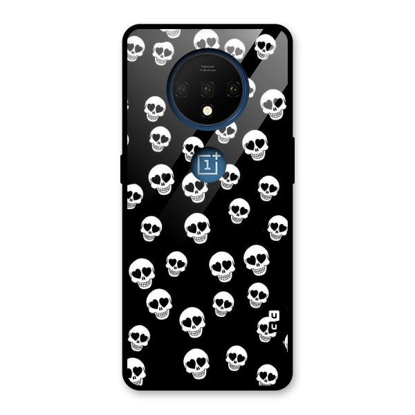 Skull Heart Glass Back Case for OnePlus 7T