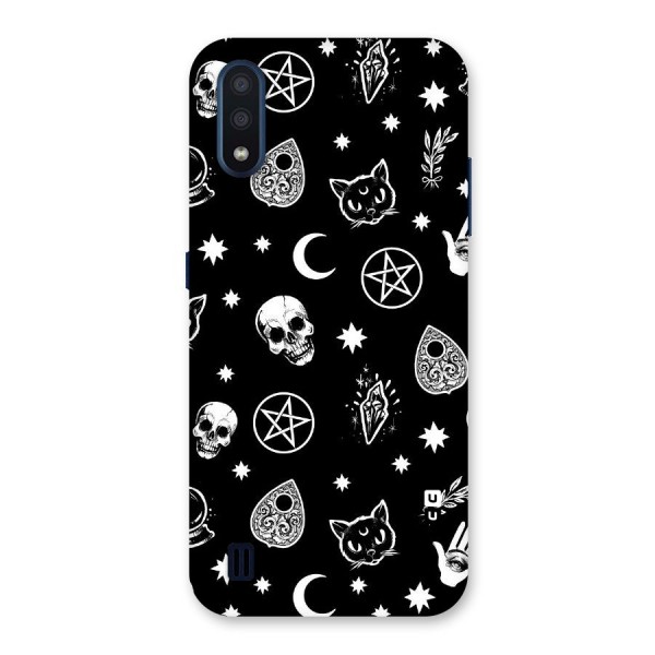 Skull Moon Design Back Case for Galaxy M01