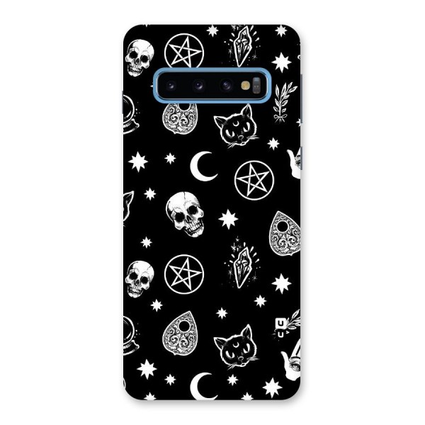 Skull Moon Design Back Case for Galaxy S10