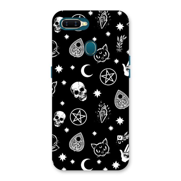 Skull Moon Design Back Case for Oppo A12