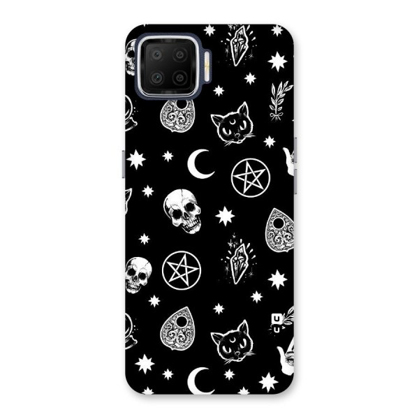 Skull Moon Design Back Case for Oppo F17