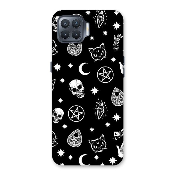 Skull Moon Design Back Case for Oppo F17 Pro