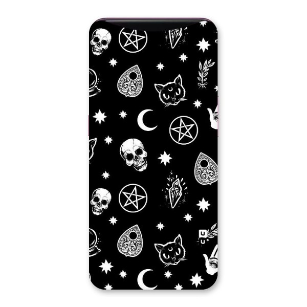 Skull Moon Design Back Case for Oppo Find X