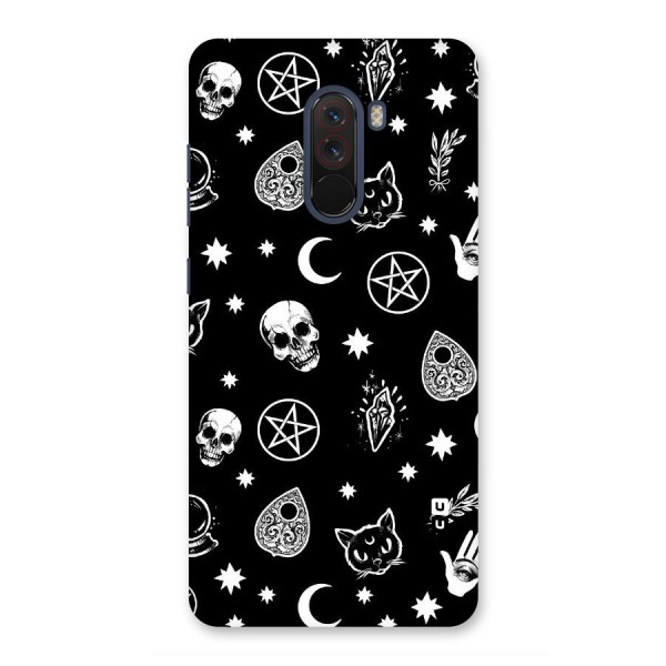 Skull Moon Design Back Case for Poco F1