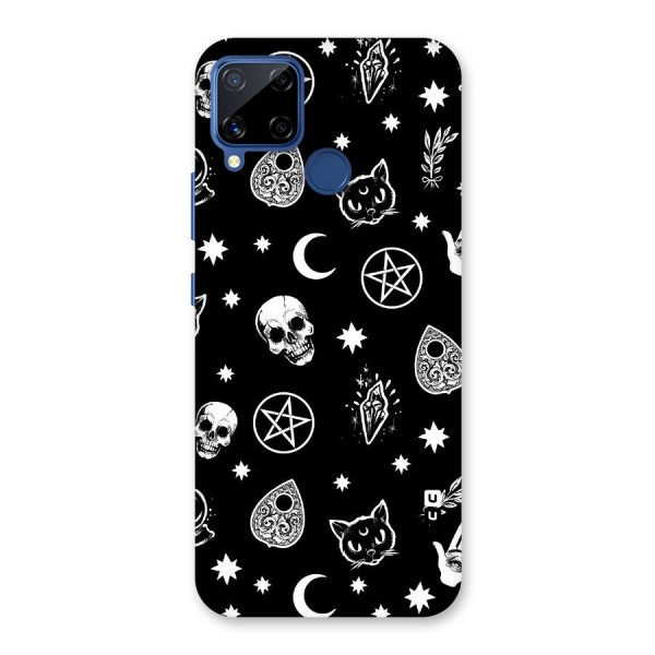 Skull Moon Design Back Case for Realme C15