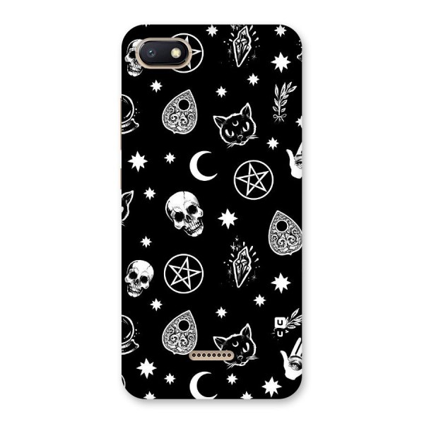 Skull Moon Design Back Case for Redmi 6A