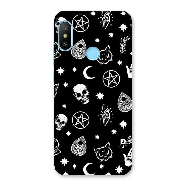 Skull Moon Design Back Case for Redmi 6 Pro