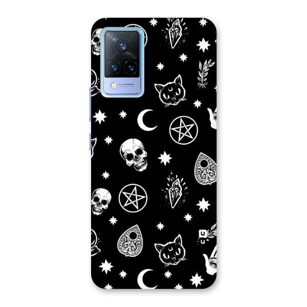 Skull Moon Design Back Case for Vivo V21 5G