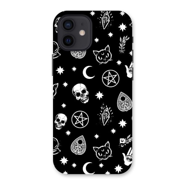 Skull Moon Design Back Case for iPhone 12