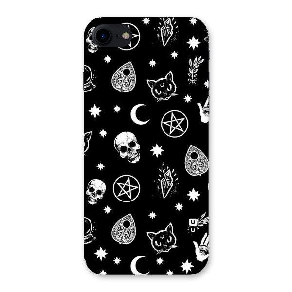 Skull Moon Design Back Case for iPhone SE 2020