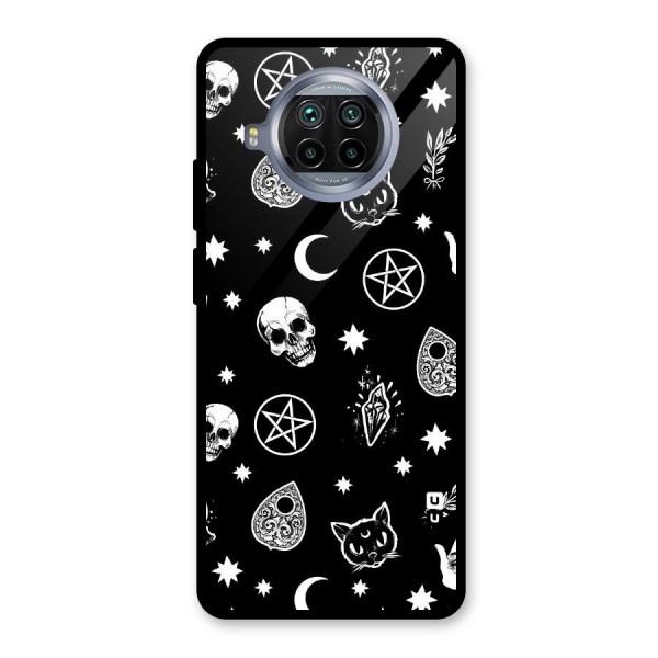 Skull Moon Design Glass Back Case for Mi 10i