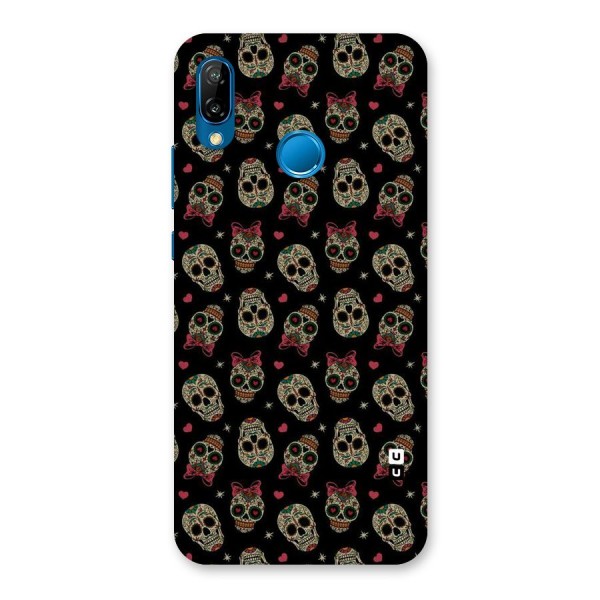 Skull Pattern Back Case for Huawei P20 Lite