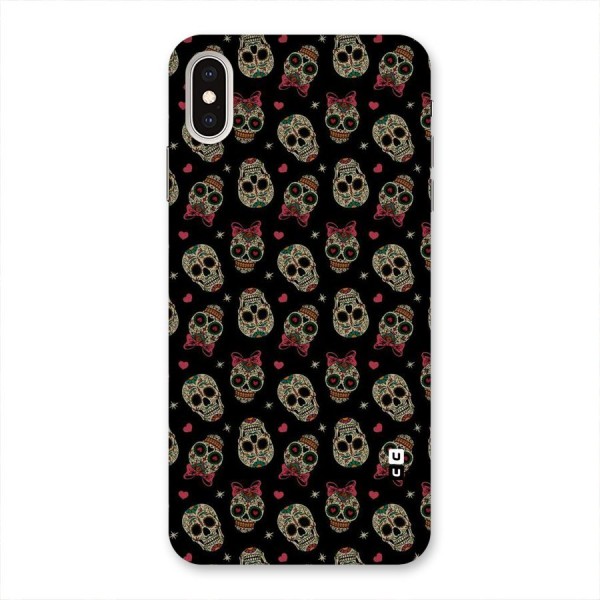 Skull Pattern Back Case for iPhone XS Max