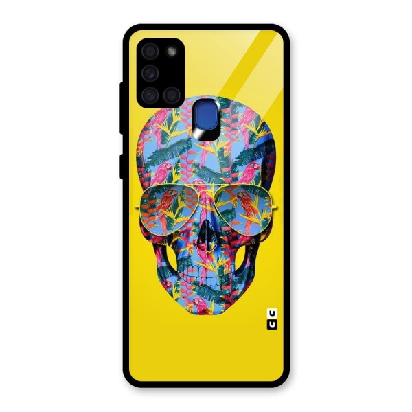 Skull Swag Glass Back Case for Galaxy A21s