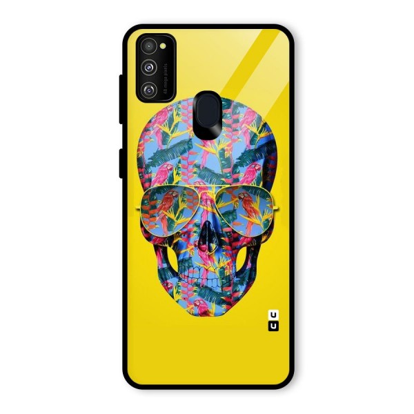 Skull Swag Glass Back Case for Galaxy M21