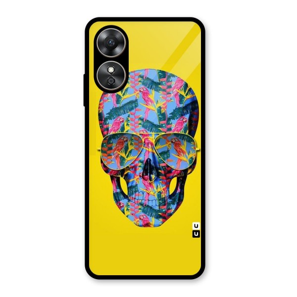 Skull Swag Glass Back Case for Oppo A17