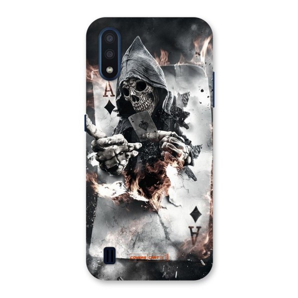 Skull with an Ace Back Case for Galaxy M01