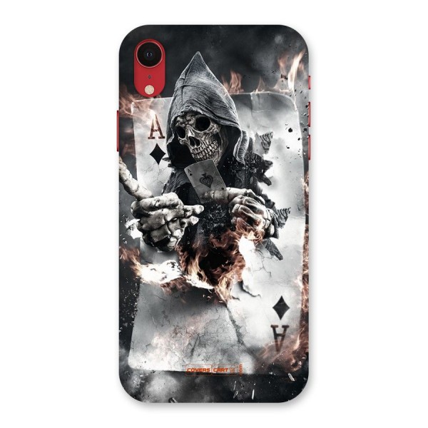 Skull with an Ace Back Case for iPhone XR