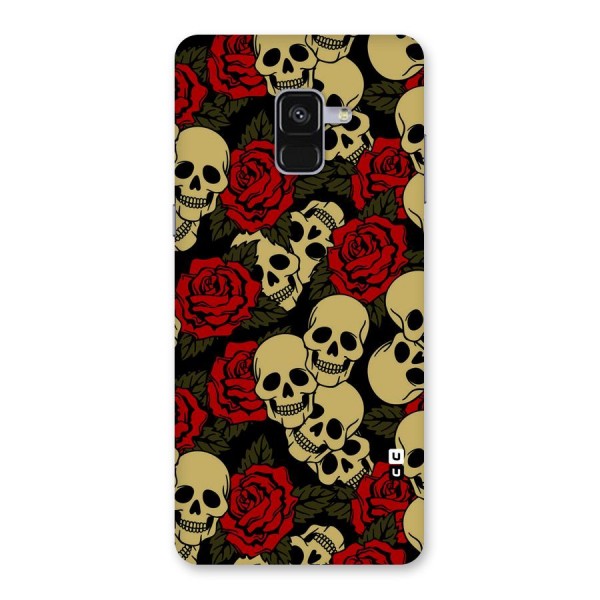 Skulled Roses Back Case for Galaxy A8 Plus