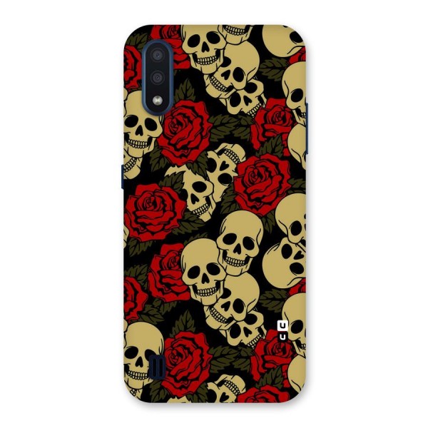 Skulled Roses Back Case for Galaxy M01