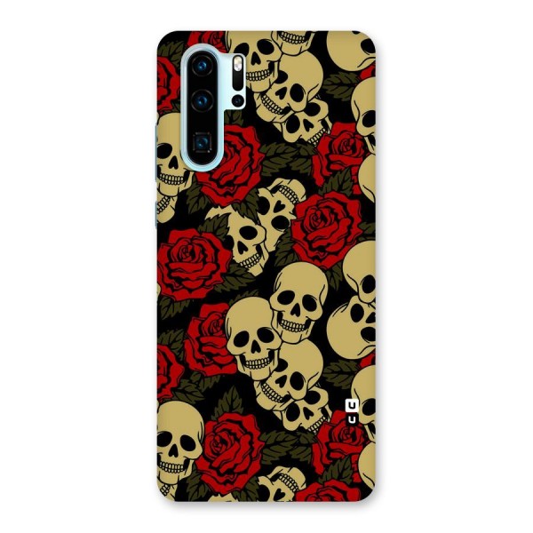 Skulled Roses Back Case for Huawei P30 Pro